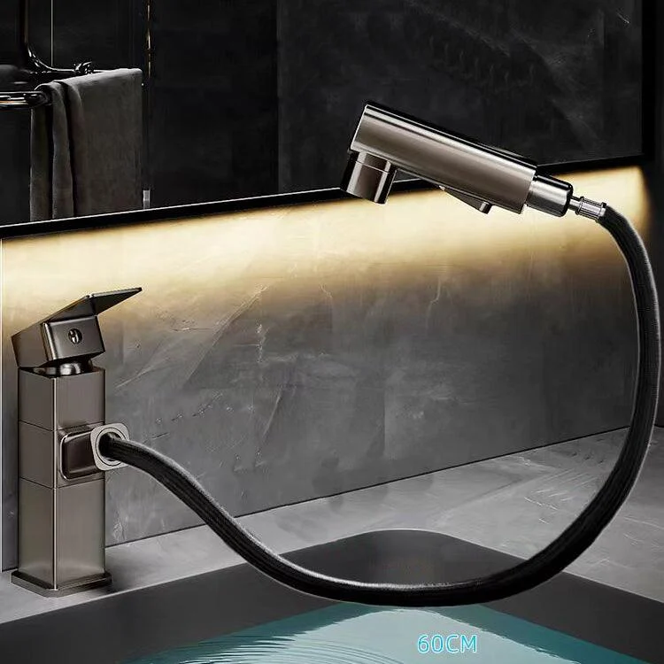 Contemporary Bathroom Vessel Tap Single-Handle Swivel Spout Vessel Sink Tap -Bathlova