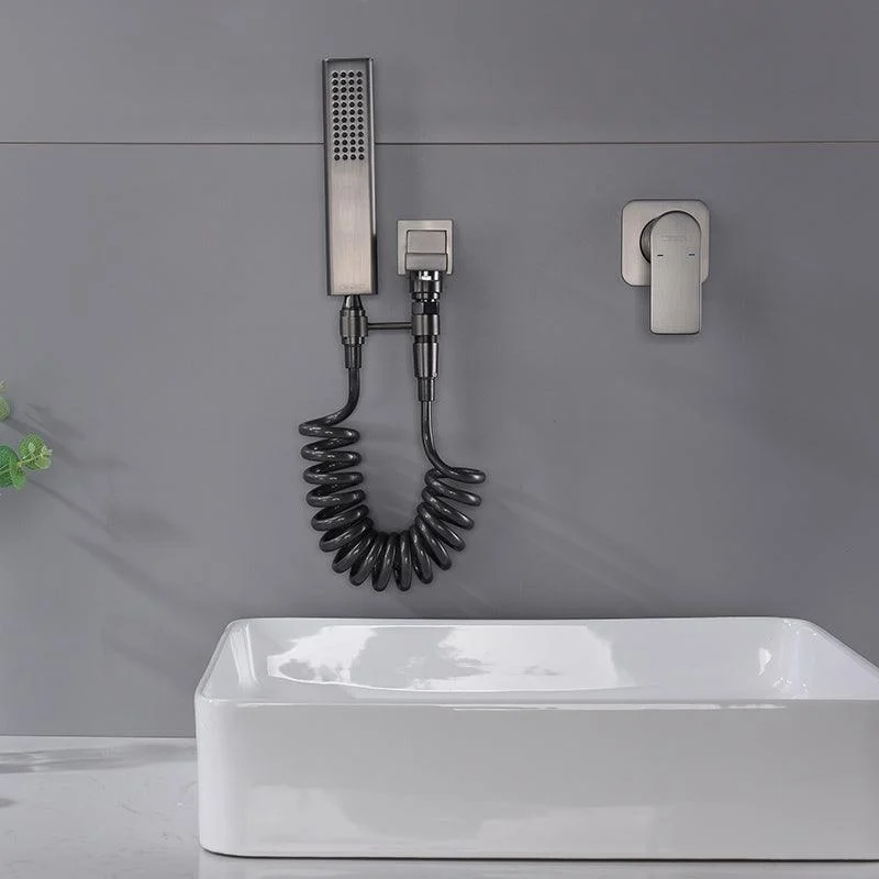 Contemporary Bathtub Tap Solid Color Low Arc Wall Mounted Bathroom Tap -Bathlova