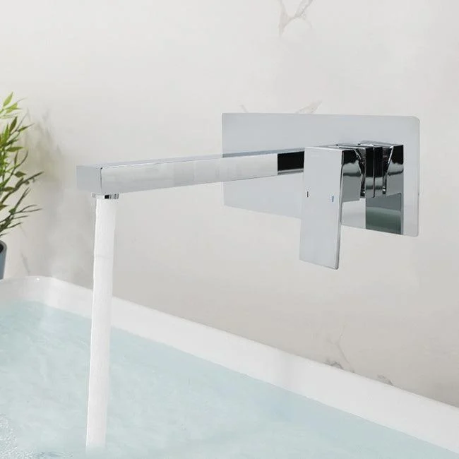 Contemporary Bathtub Tap Wall Mounted Metal Bath Tap Trim -Bathlova