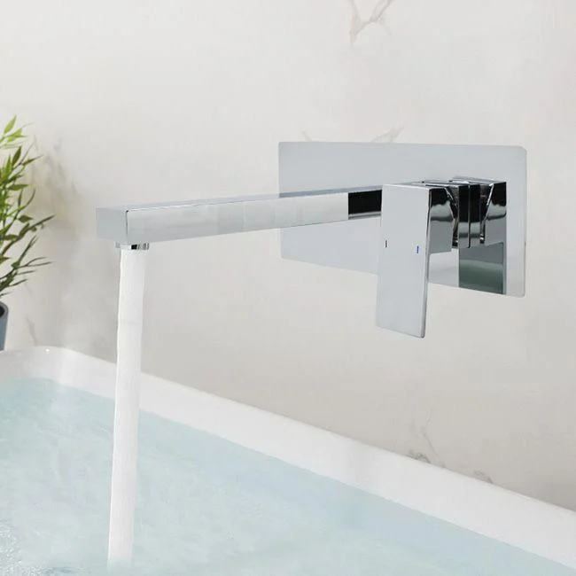 Contemporary Bathtub Tap Wall Mounted Metal Bath Tap Trim -Bathlova