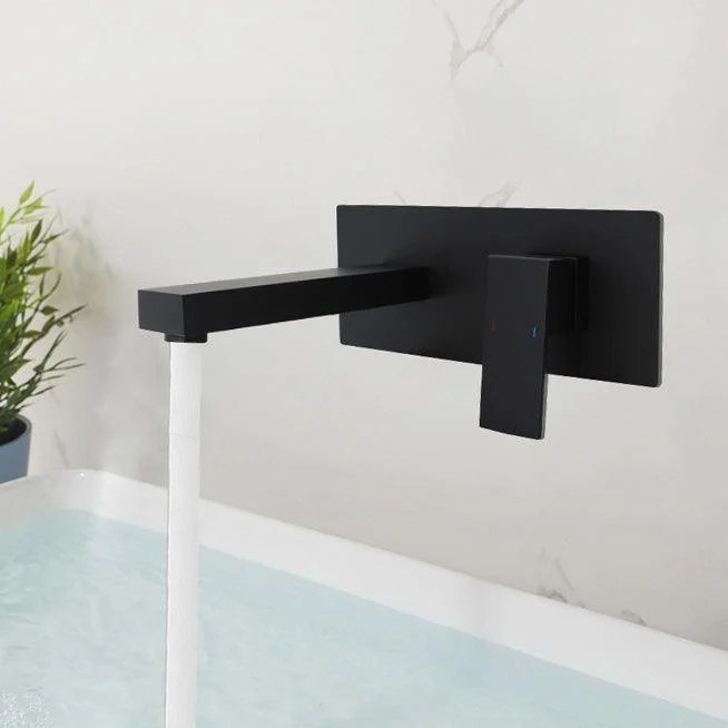 Contemporary Bathtub Tap Wall Mounted Metal Bath Tap Trim -Bathlova