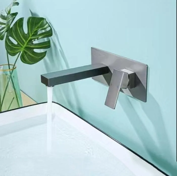 Contemporary Bathtub Tap Wall Mounted Metal Bath Tap Trim -Bathlova