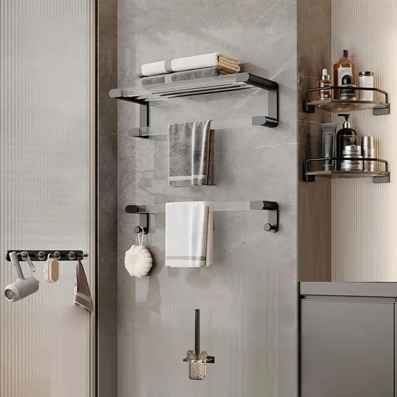 Contemporary Black Metal Bathroom Accessory As Individual Or As a Set -Bathlova