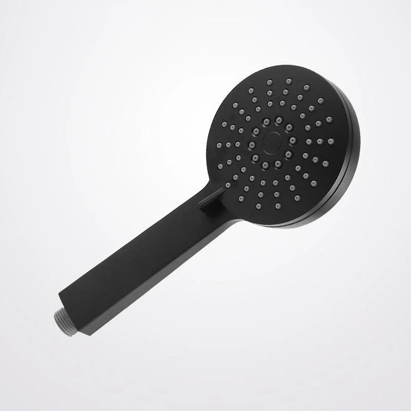 Contemporary Black Round Shower Head Combo Rain Fall Hand Shower -Bathlova