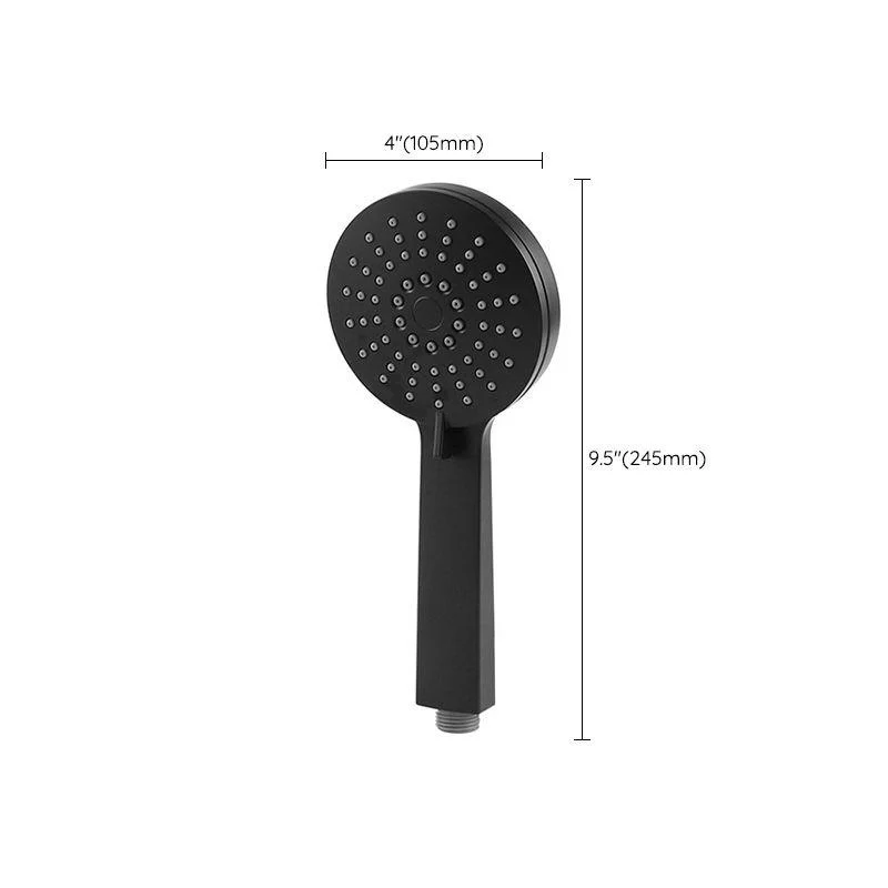 Contemporary Black Round Shower Head Combo Rain Fall Hand Shower -Bathlova