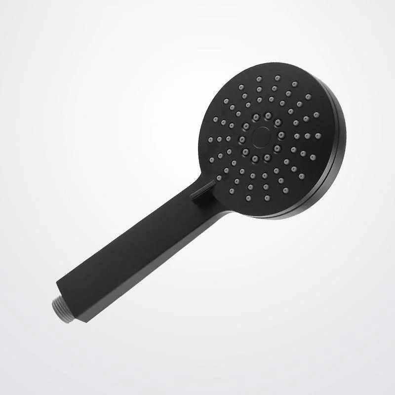 Contemporary Black Round Shower Head Combo Rain Fall Hand Shower -Bathlova