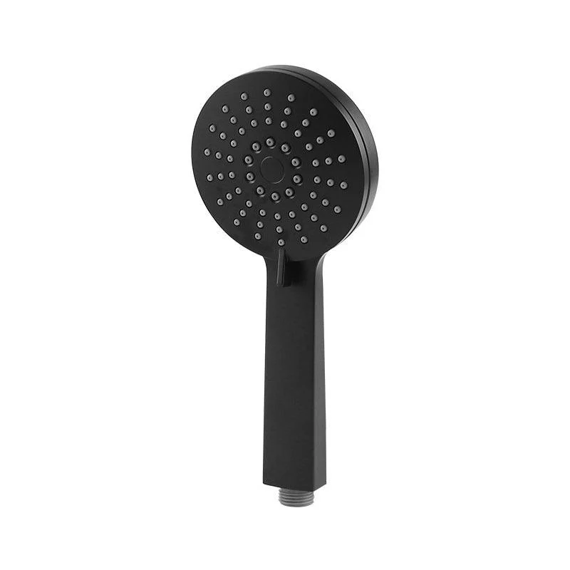 Contemporary Black Round Shower Head Combo Rain Fall Hand Shower -Bathlova