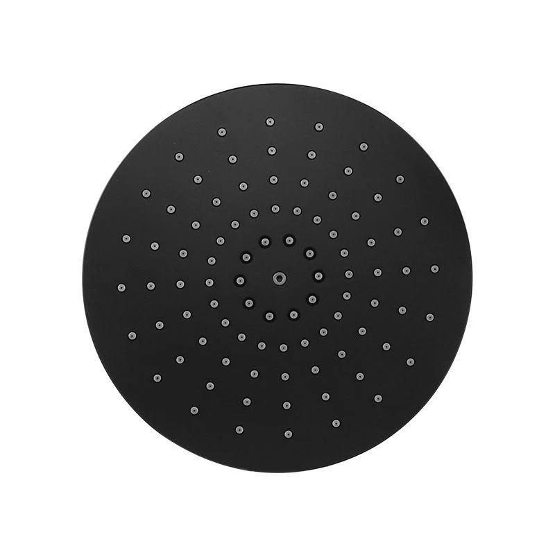 Contemporary Black Round Shower Head Combo Rain Fall Hand Shower -Bathlova