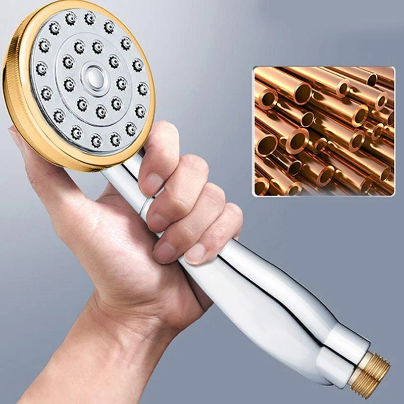 Contemporary Brass Round Hand Shower Water Filtration Showerhead -Bathlova