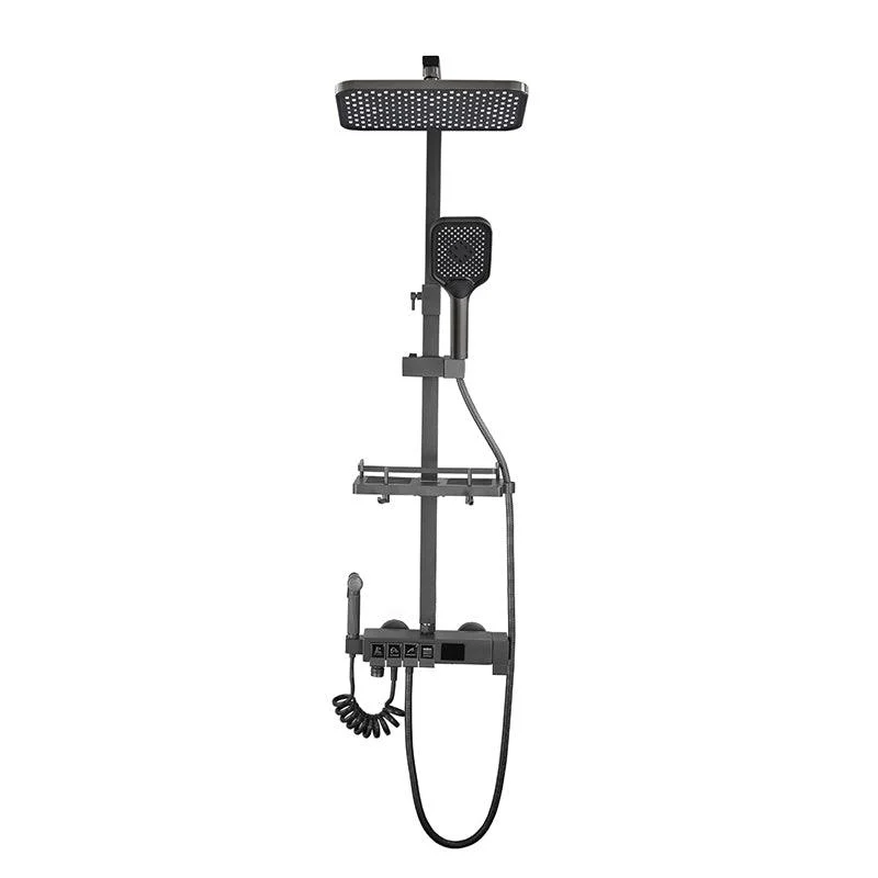 Contemporary Brass Shower Set Wall Mounted Shower System for Bathroom -Bathlova