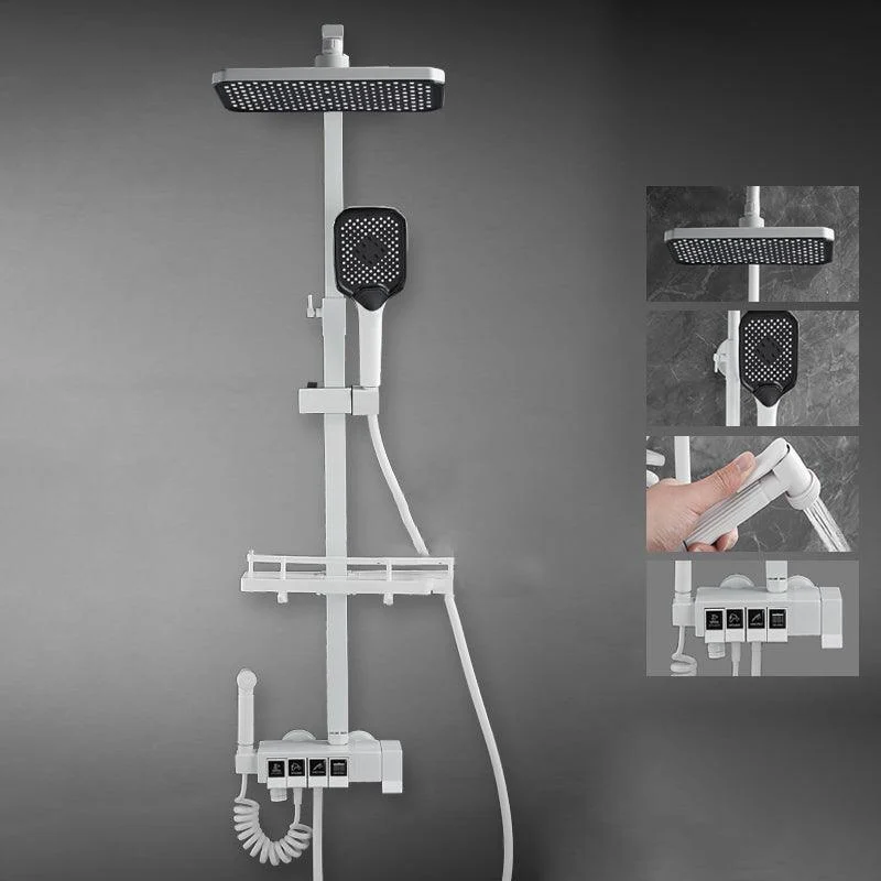 Contemporary Brass Shower Set Wall Mounted Shower System for Bathroom -Bathlova