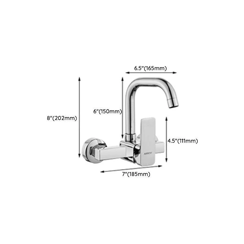 Contemporary Centerset Bathroom Tap Single Handle Swivel Spout Circular Tap -Bathlova