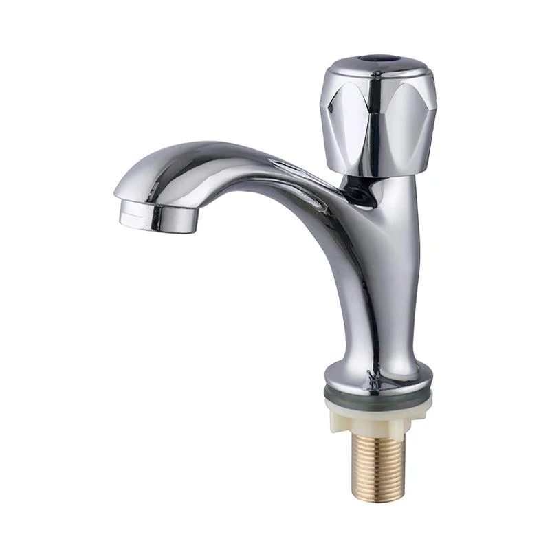 Contemporary Centerset Tap Knob Handle Low Arc Solid Brass Tap -Bathlova