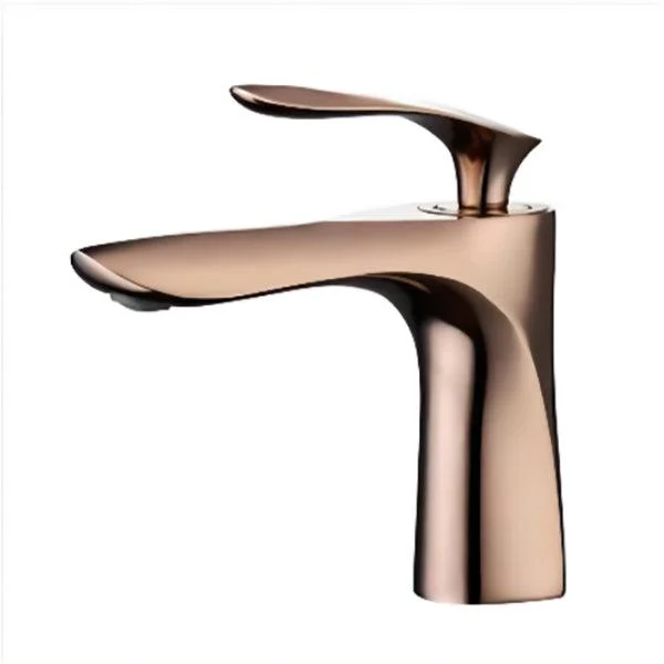 Contemporary Centerset Tap Lever Handle Low Arc Solid Brass Tap -Bathlova