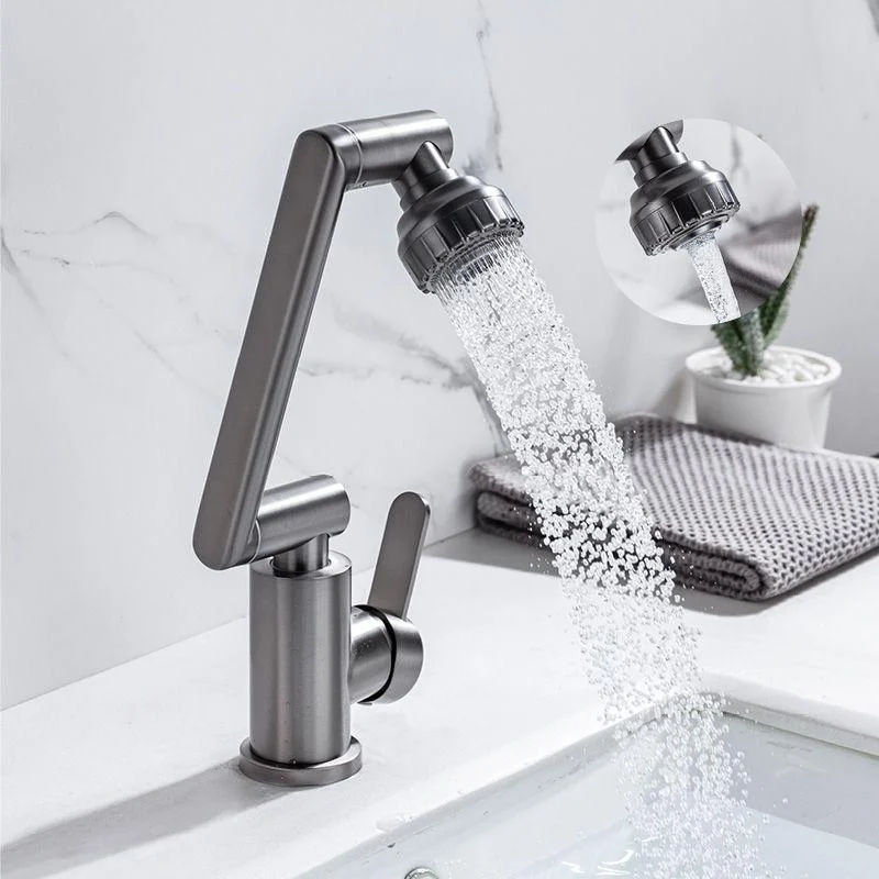 Contemporary Centerset Tap Lever Handles Low Arc Stainless Steel Tap -Bathlova