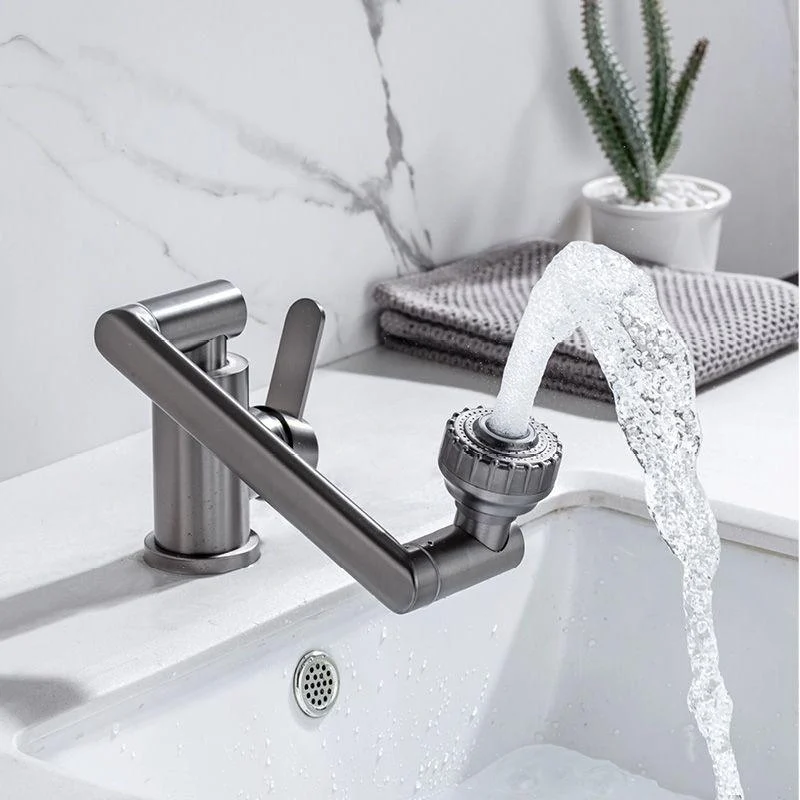 Contemporary Centerset Tap Lever Handles Low Arc Stainless Steel Tap -Bathlova