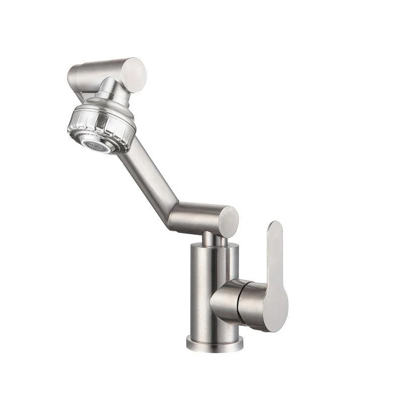 Contemporary Centerset Tap Lever Handles Low Arc Stainless Steel Tap -Bathlova