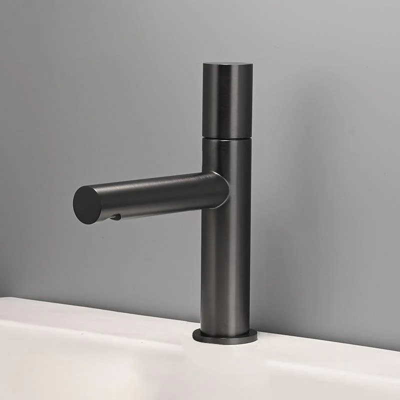 Contemporary Centerset Tap Lever Handles Single Hole Brass Circular Tap -Bathlova