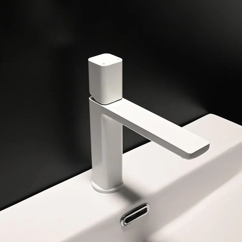 Contemporary Centerset Tap Lever Handles Single Hole Brass Square Tap -Bathlova