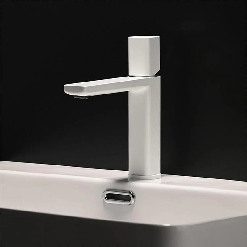 Contemporary Centerset Tap Lever Handles Single Hole Brass Square Tap -Bathlova