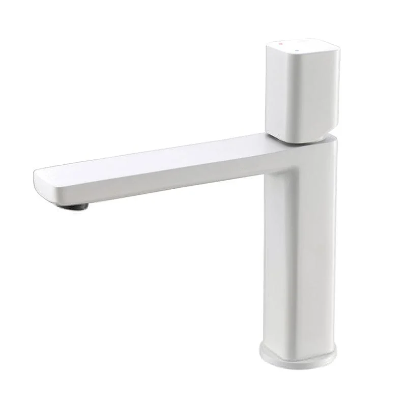 Contemporary Centerset Tap Lever Handles Single Hole Brass Square Tap -Bathlova