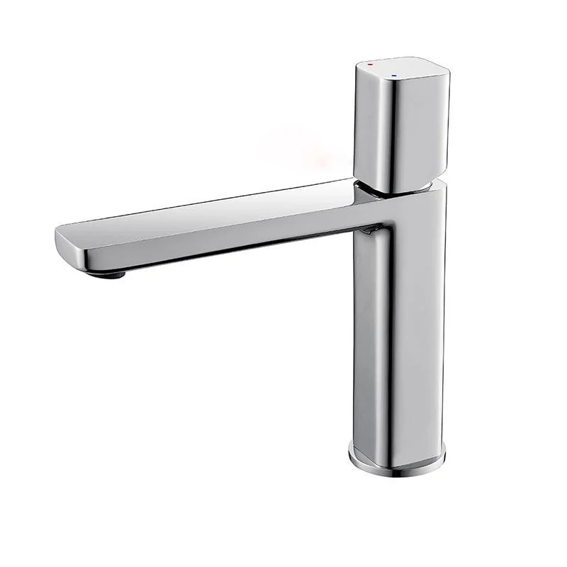 Contemporary Centerset Tap Lever Handles Single Hole Brass Square Tap -Bathlova