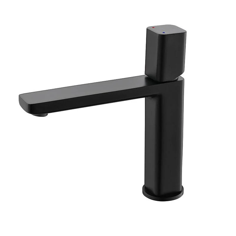 Contemporary Centerset Tap Lever Handles Single Hole Brass Square Tap -Bathlova