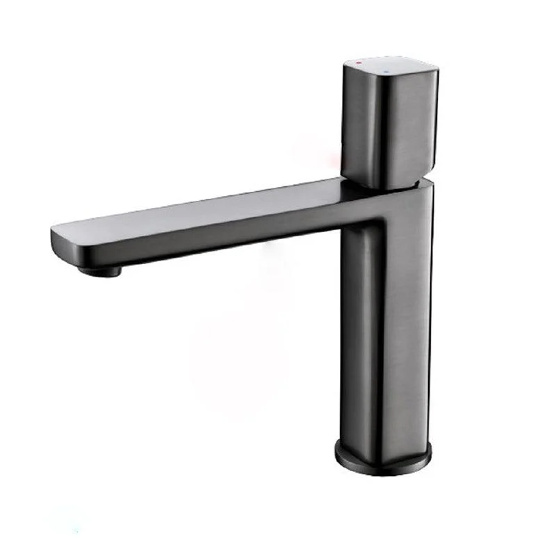 Contemporary Centerset Tap Lever Handles Single Hole Brass Square Tap -Bathlova