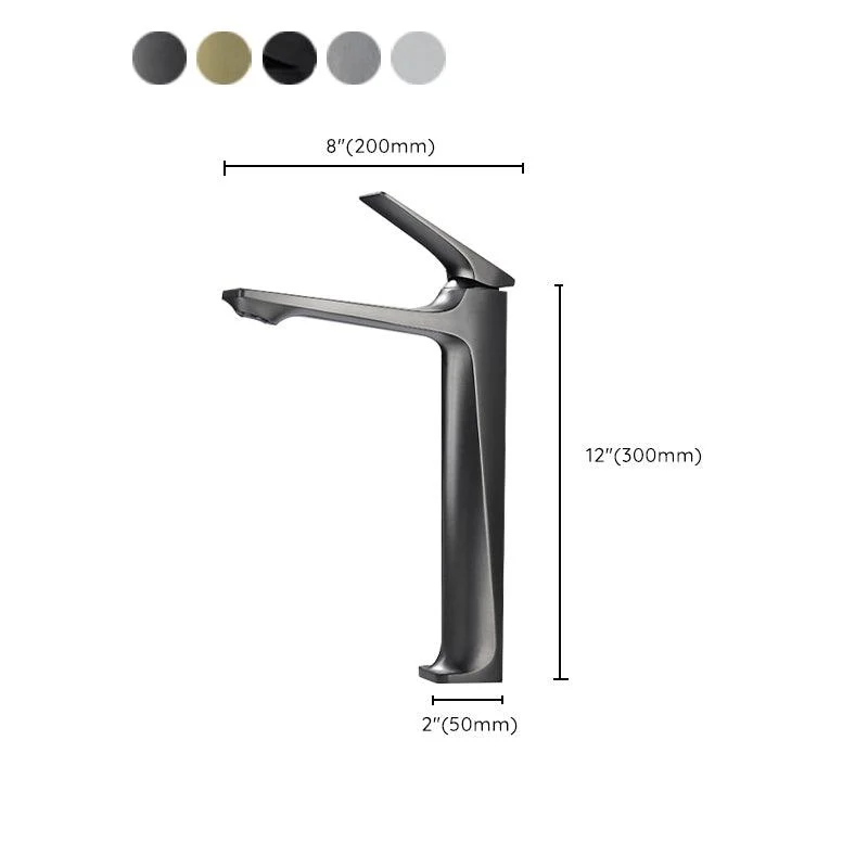 Contemporary Centerset Tap Lever Handles Single Hole Low Arc Solid Brass Square Tap -Bathlova