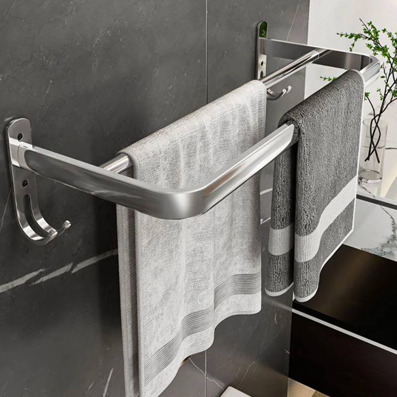 Contemporary Chrome Bathroom Hardware Set Polished Chrome Bathroom Set in Stainless Steel -Bathlova