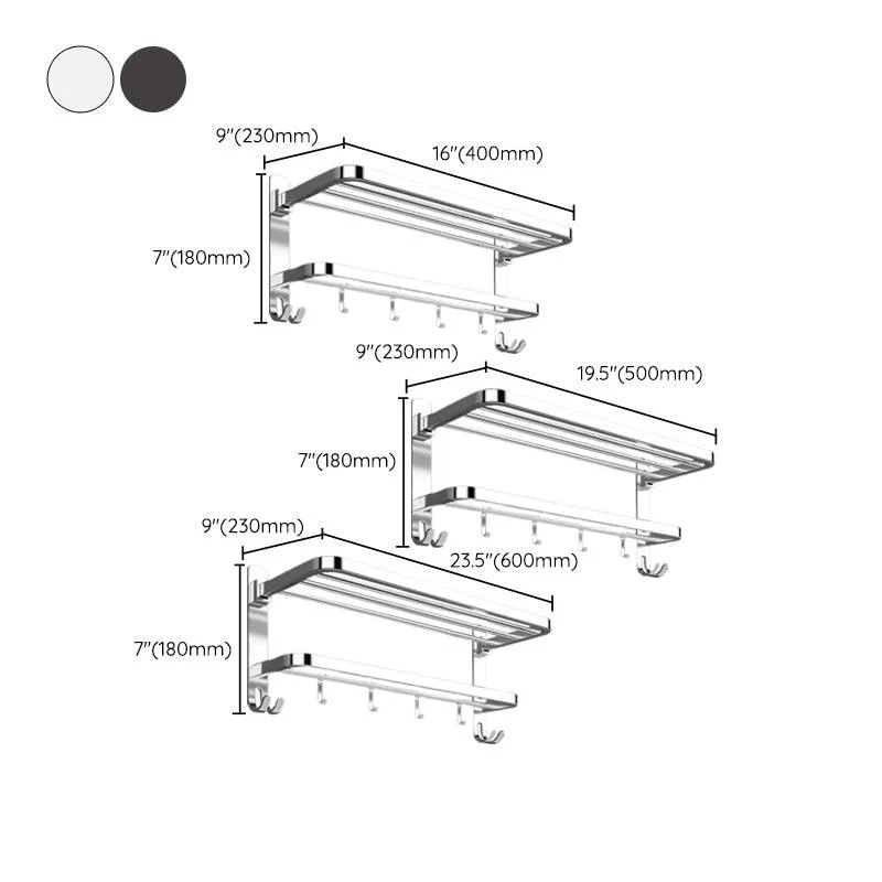 Contemporary Chrome Bathroom Hardware Set Polished Chrome Bathroom Set in Stainless Steel -Bathlova