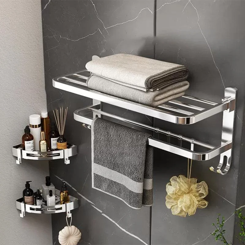 Contemporary Chrome Bathroom Hardware Set Polished Chrome Bathroom Set in Stainless Steel -Bathlova