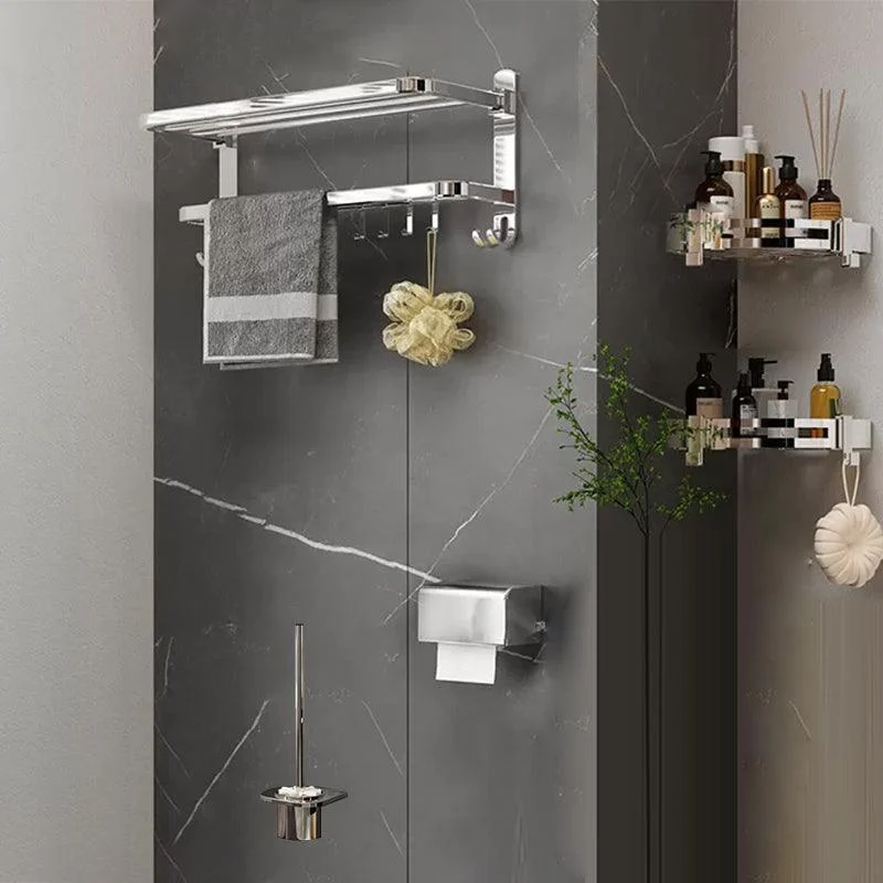 Contemporary Chrome Bathroom Hardware Set Polished Chrome Bathroom Set in Stainless Steel -Bathlova