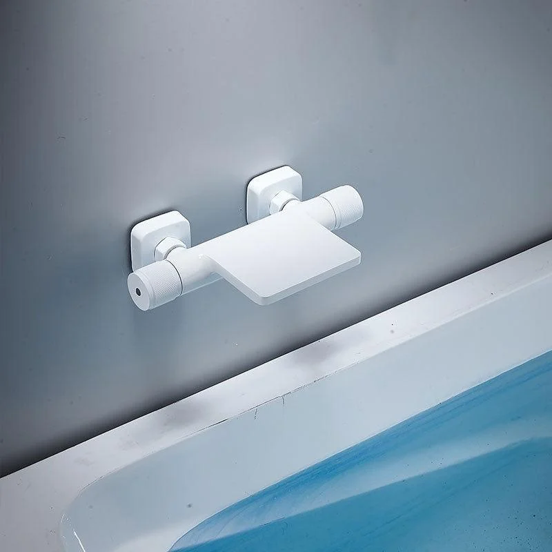 Contemporary Fixed Bathtub Tap Wall Mounted Waterfall Tub Filler -Bathlova