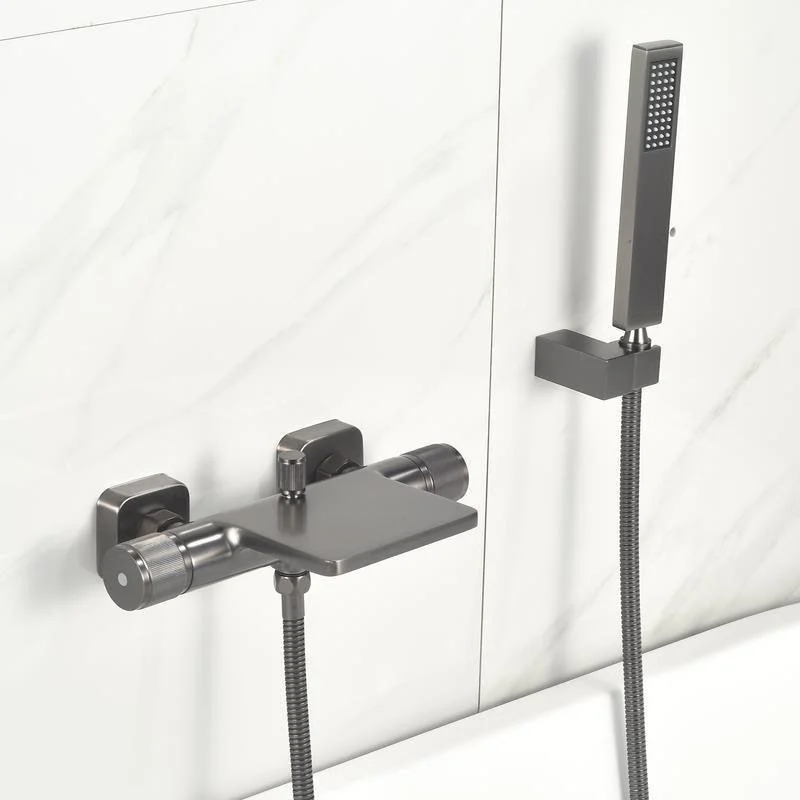 Contemporary Fixed Bathtub Tap Wall Mounted Waterfall Tub Filler -Bathlova