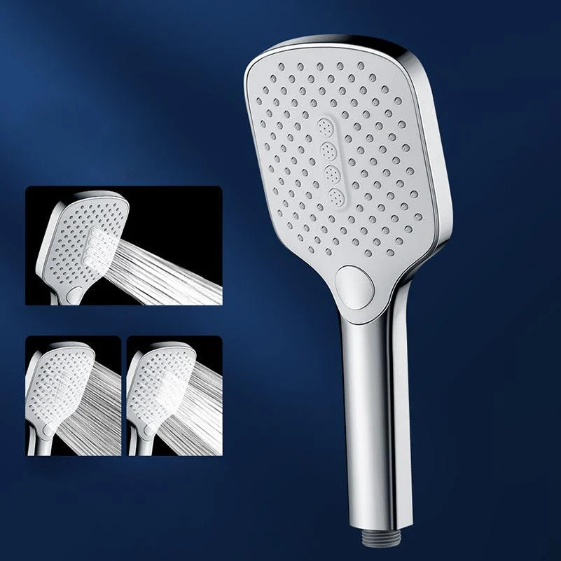 Contemporary Fixed Shower Head Square Metal Shower Head Combo -Bathlova