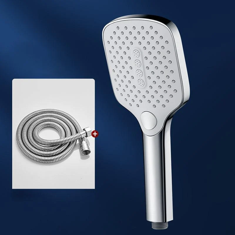 Contemporary Fixed Shower Head Square Metal Shower Head Combo -Bathlova