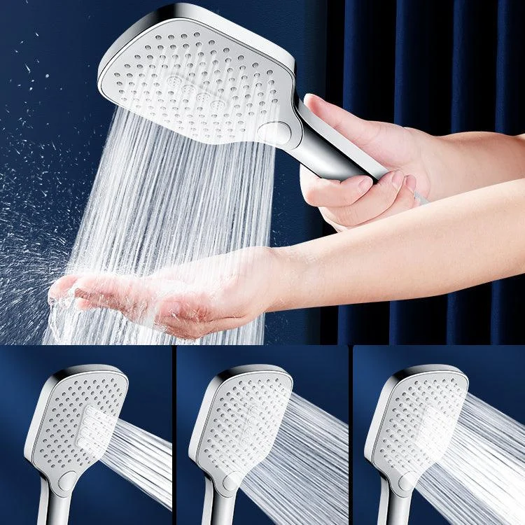 Contemporary Fixed Shower Head Square Metal Shower Head Combo -Bathlova