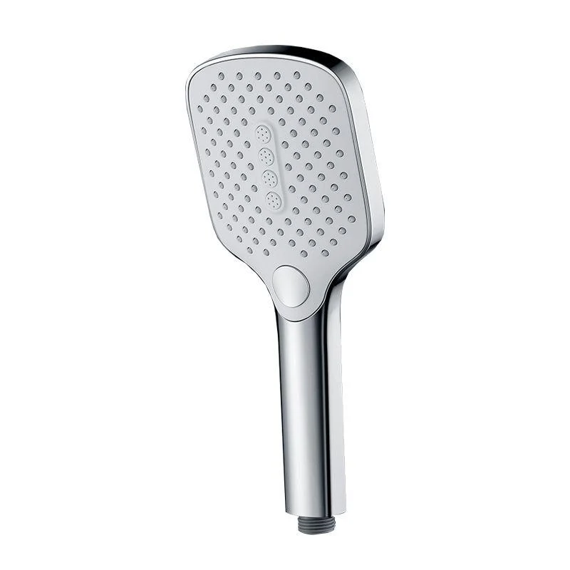 Contemporary Fixed Shower Head Square Metal Shower Head Combo -Bathlova