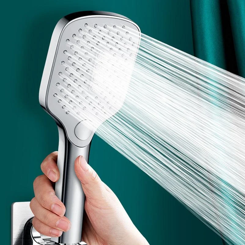 Contemporary Fixed Shower Head Square Supercharged Shower Head Combo -Bathlova