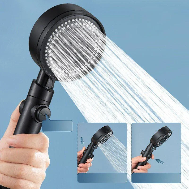 Contemporary Hand Shower Plastic Round Hand Shower with Self-Cleaning -Bathlova