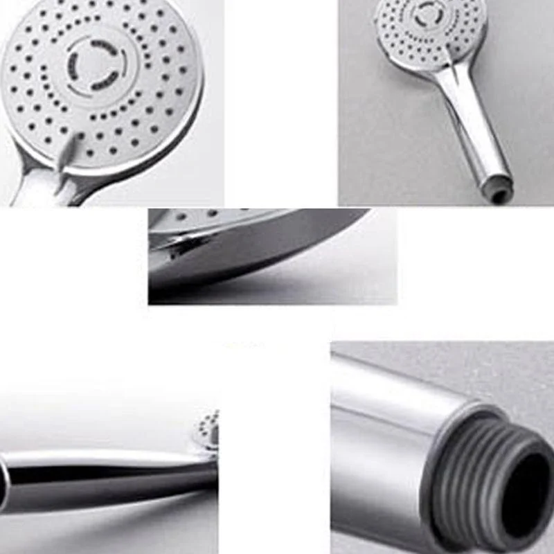 Contemporary Handheld Shower Head Adjustable Spray Pattern Silver Shower Head -Bathlova