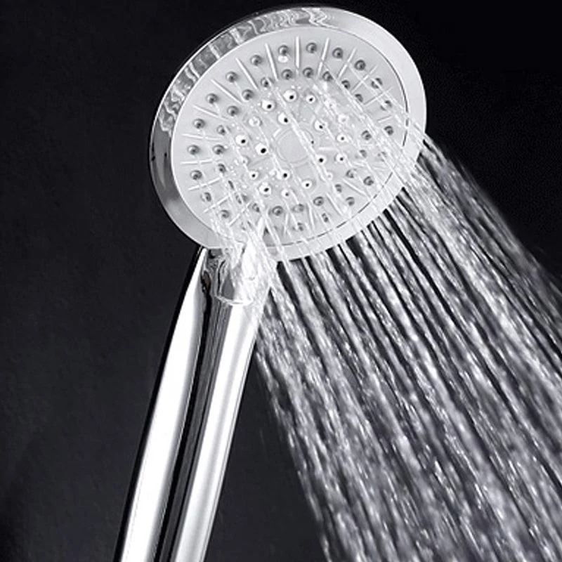 Contemporary Handheld Shower Head Adjustable Spray Pattern Silver Shower Head -Bathlova