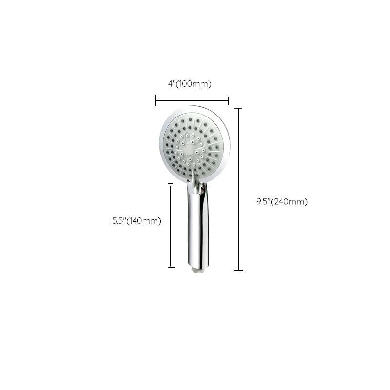 Contemporary Handheld Shower Head Adjustable Spray Pattern Silver Shower Head -Bathlova