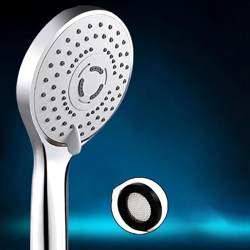 Contemporary Handheld Shower Head Adjustable Spray Pattern Silver Shower Head -Bathlova