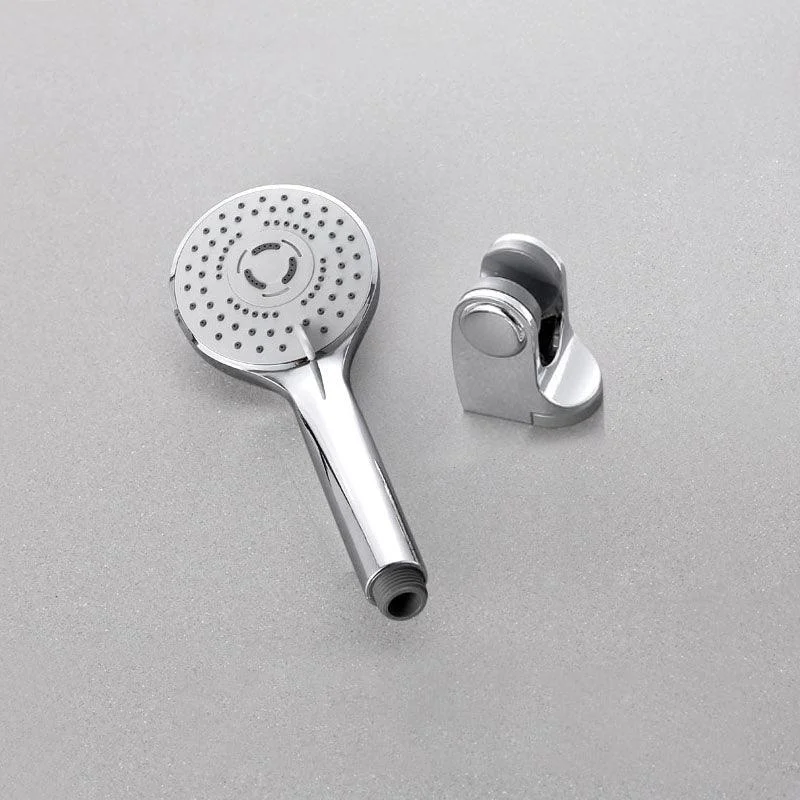 Contemporary Handheld Shower Head Adjustable Spray Pattern Silver Shower Head -Bathlova