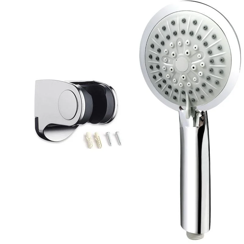 Contemporary Handheld Shower Head Adjustable Spray Pattern Silver Shower Head -Bathlova