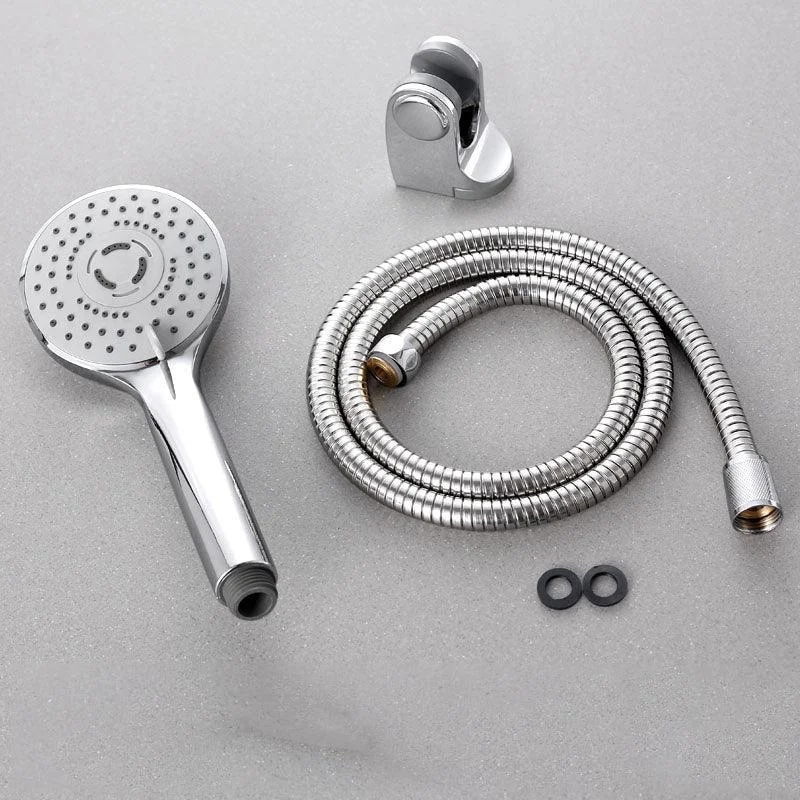 Contemporary Handheld Shower Head Adjustable Spray Pattern Silver Shower Head -Bathlova