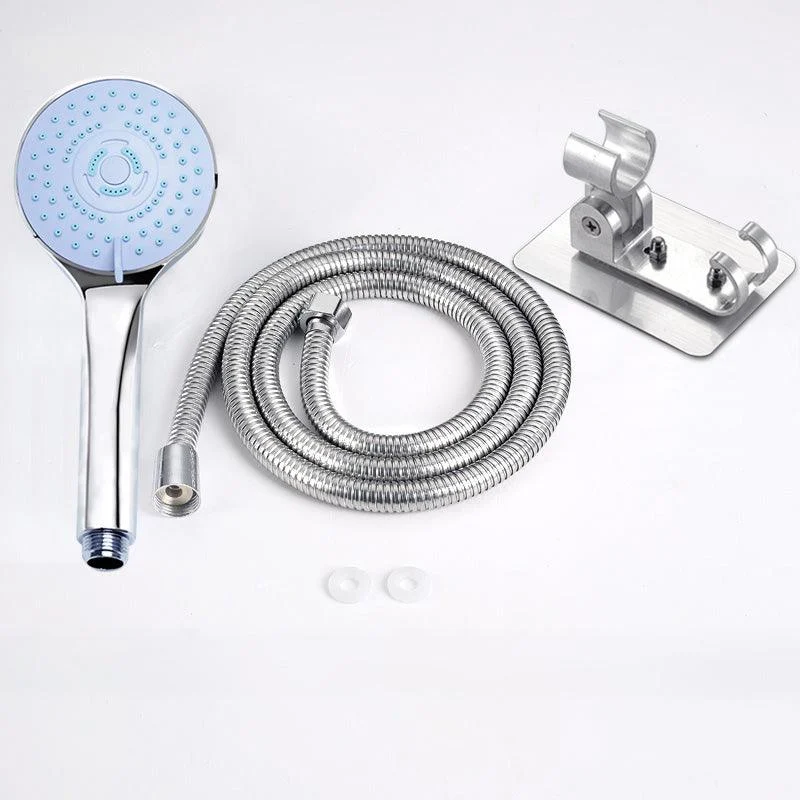 Contemporary Handheld Shower Head Adjustable Spray Pattern Silver Shower Head -Bathlova