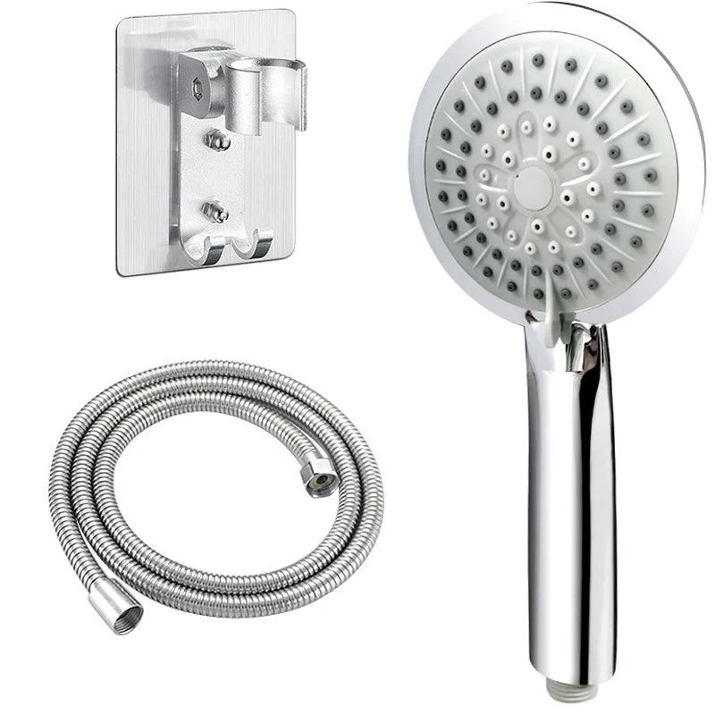 Contemporary Handheld Shower Head Adjustable Spray Pattern Silver Shower Head -Bathlova